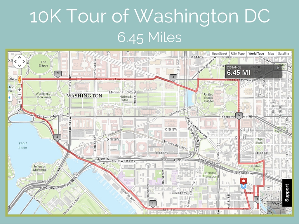 Park Chelsea Running Routes | 10k Tour of Washington DC
