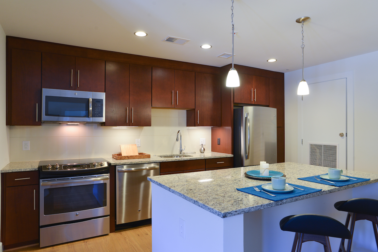 Park Chelsea Apartments in Washington, DC | 2 Bedroom Kitchen | Light Color Scheme