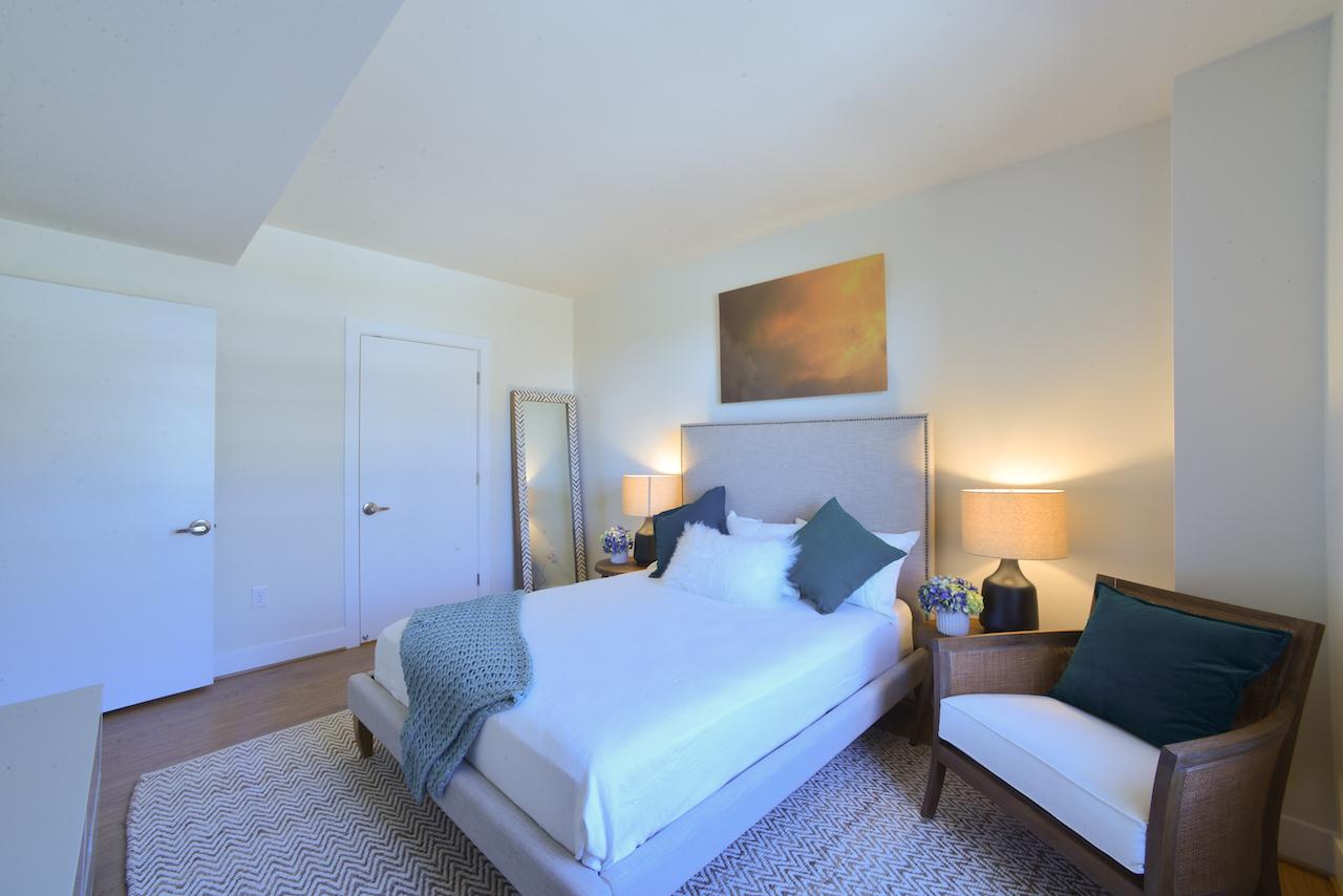 Park Chelsea Apartments in Washington, DC | 2 Bedroom Master Bedroom | Light Color Scheme