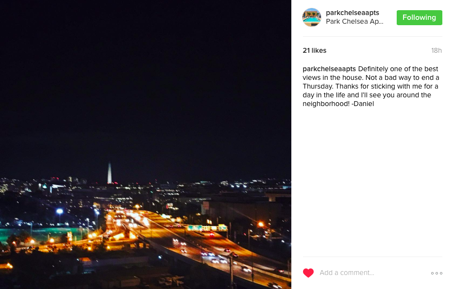 Leasing Consultant Daniel Takes Over The Park Chelsea Apartments Instagram Account