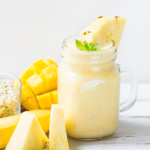 tropical pineapple smoothie drink